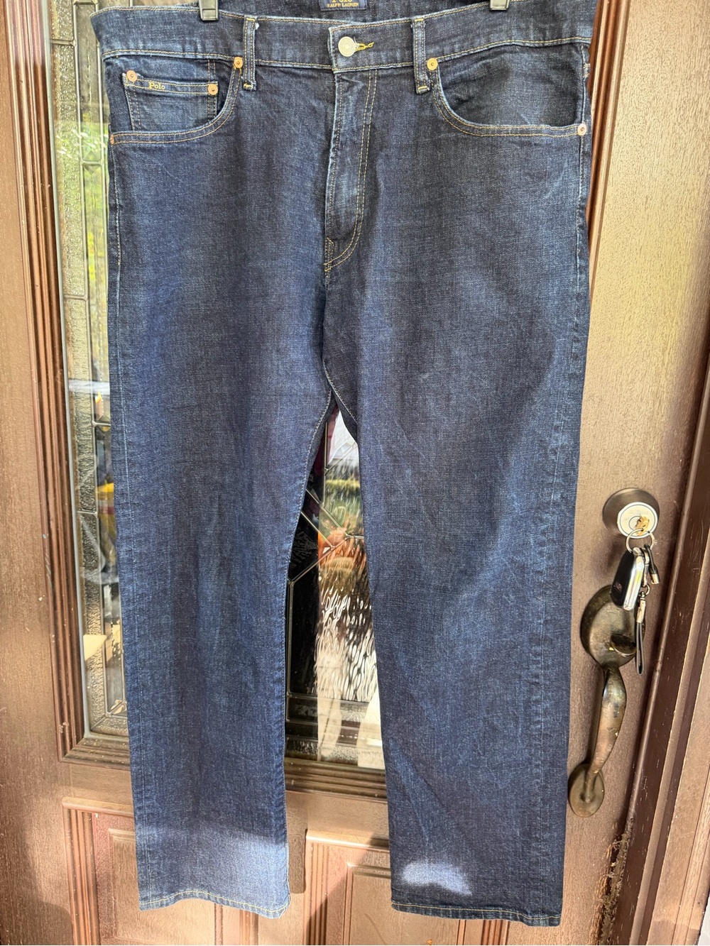 Polo by Ralph Lauren Men Straight Jeans - Indigo Blue Denim